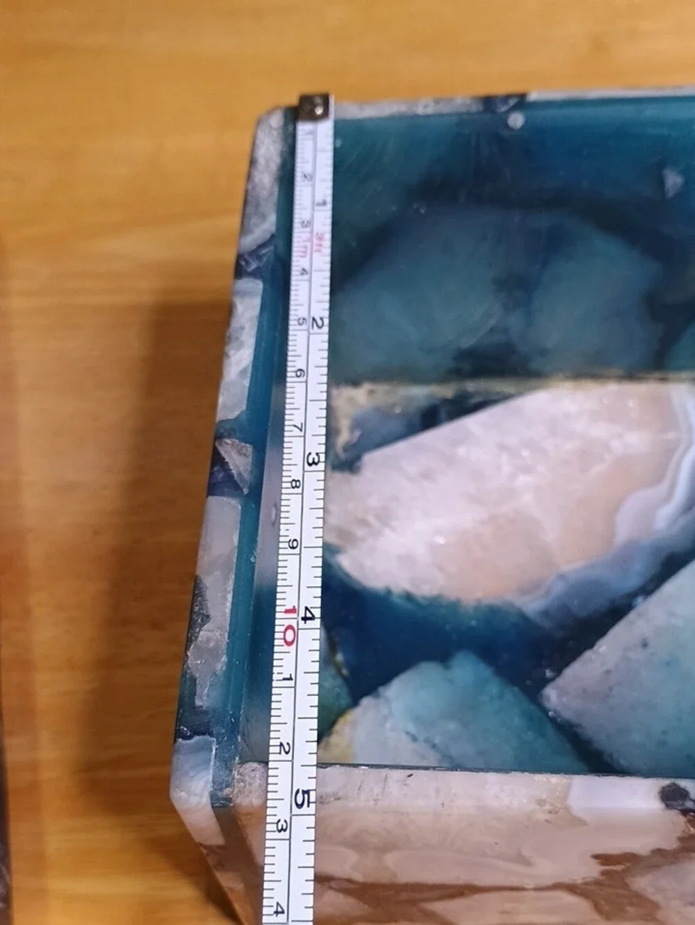 Blue Agate Decorative Trinket/Jewelry Box